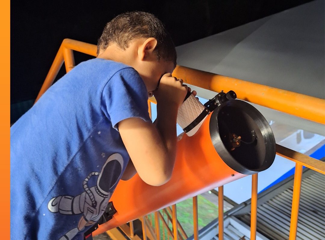 Estudantes viram exploradores do espaço na “Noite da Lua”